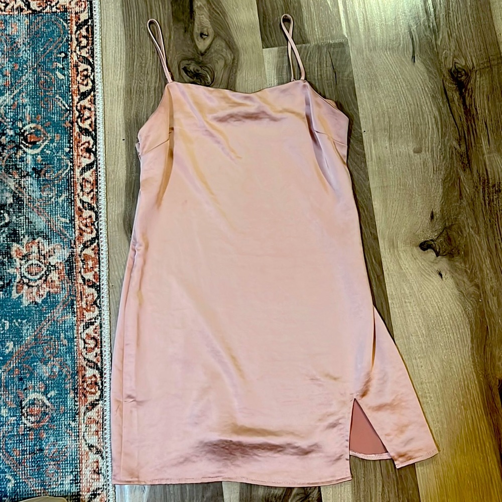 Kendall and Kylie mauve pink dress